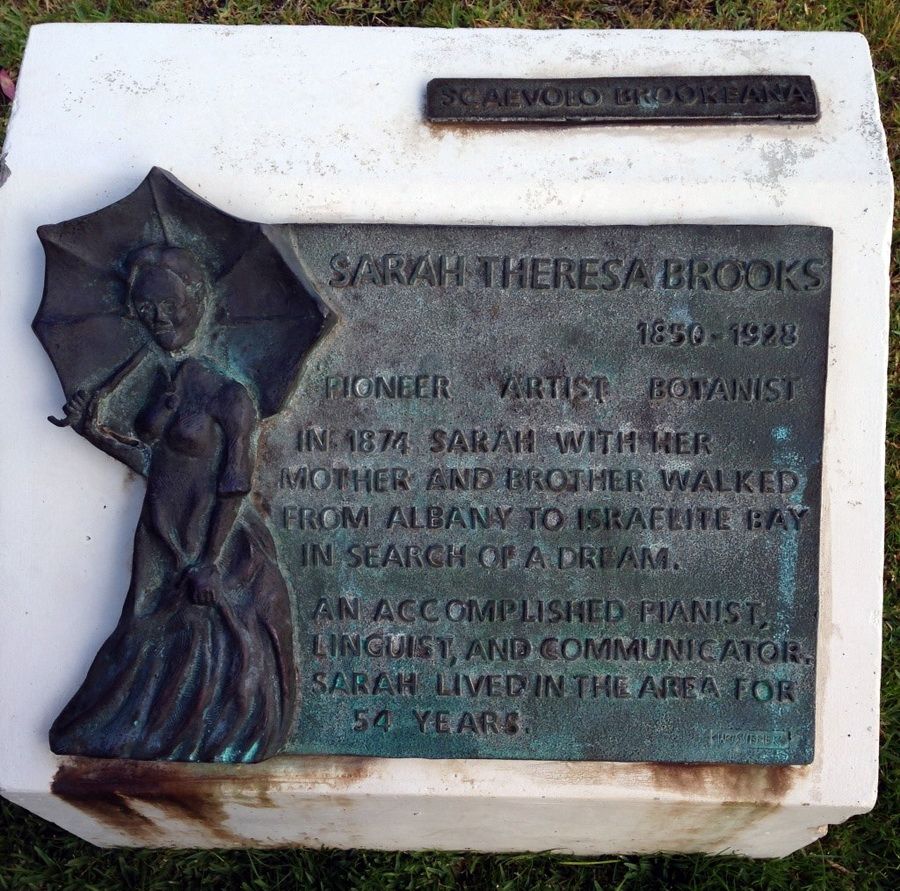 Sarah Theresa Brooks plaque
